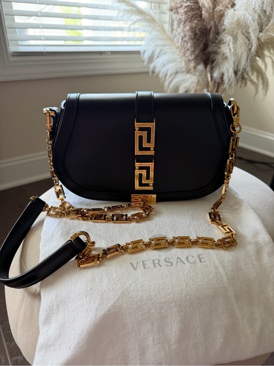 Versace Handbags - VERSACE Greca Goddess shoulder bag with two kinds of straps.